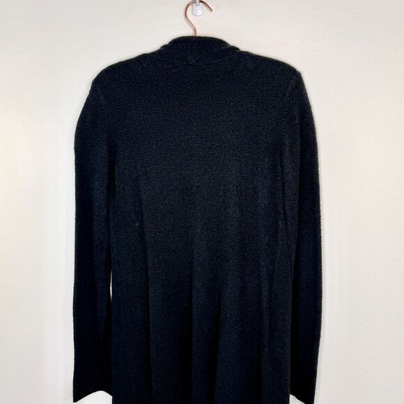 Barefoot Dreams Bamboo Chic Lite Knit Open Waterfall Cardigan Large/XL Black - Picture 9 of 11